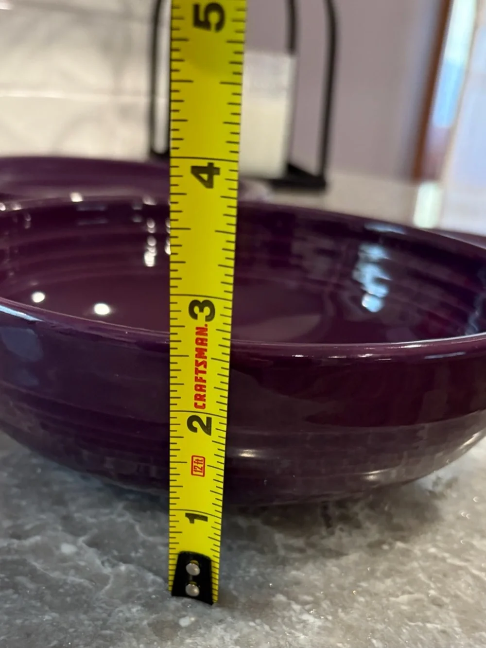 Fiestaware Deep Purple Ceramic Bowl & Plate Set - Picture 5 of 5